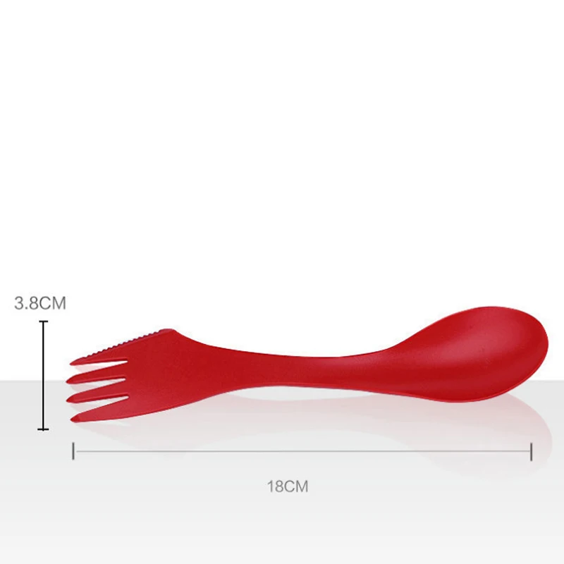 6 шт. ложка-вилка пилообразный нож походная пластиковая мини-посуда для кемпинга