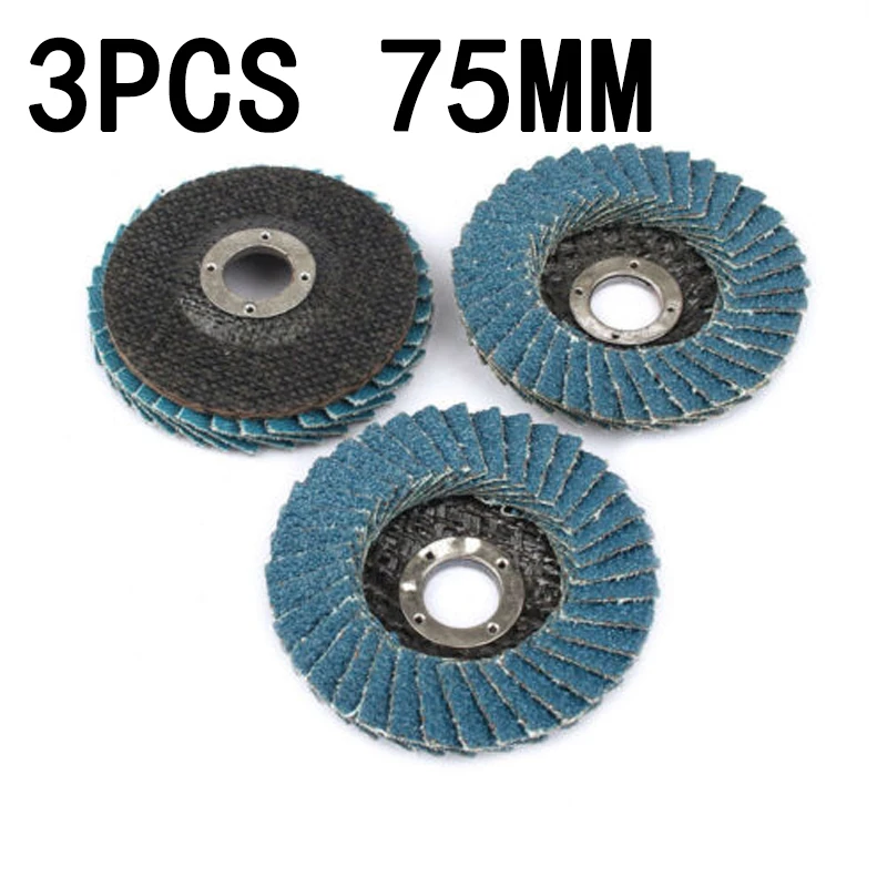 

3\\'\\'Grinding Wheels Flap Discs 75mm Angle Grinder Sanding Disc Wood Abrasive Tool Great For Fast Cutting