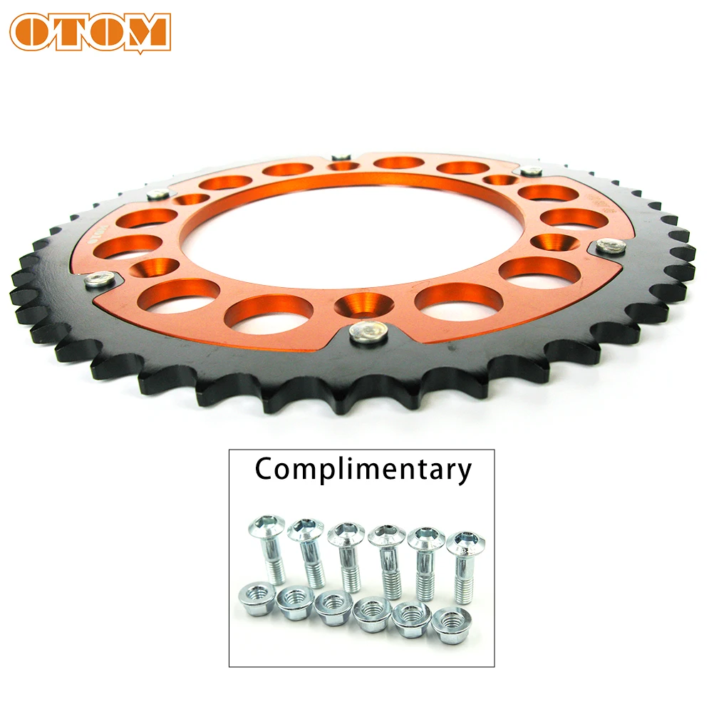 OTOM Мотокросс 46T двойная звездочка задняя цепь диск стальная алюминиевая пластина