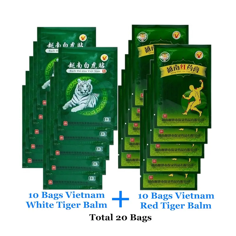 Пластыри вьетнамские с тигровым бальзамом 160 шт. = 20 пакетов | Красота и здоровье