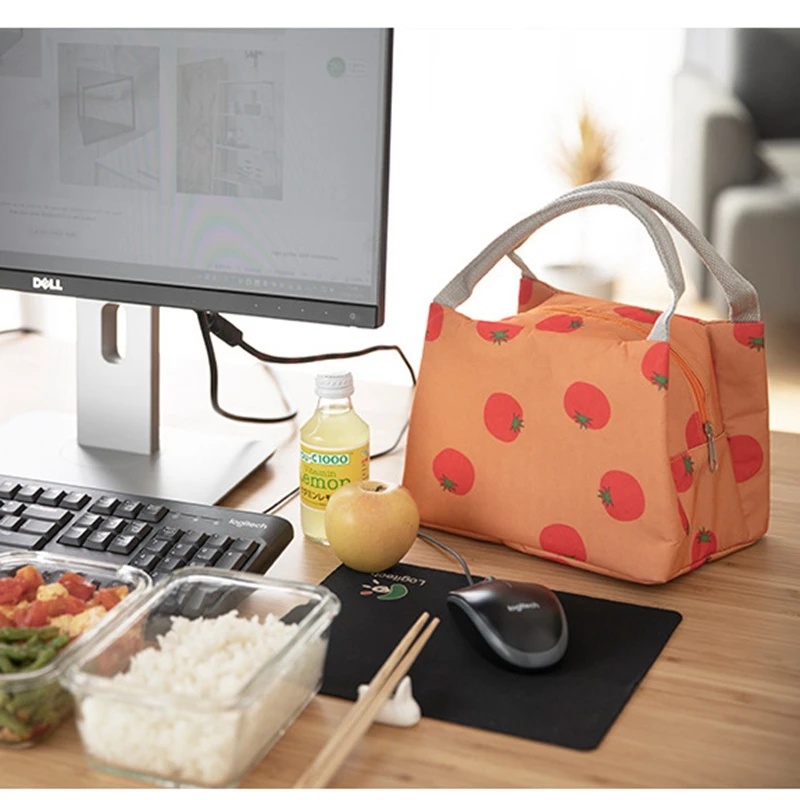 Утолщенная сумка для хранения продуктов термоизолированная ланча
