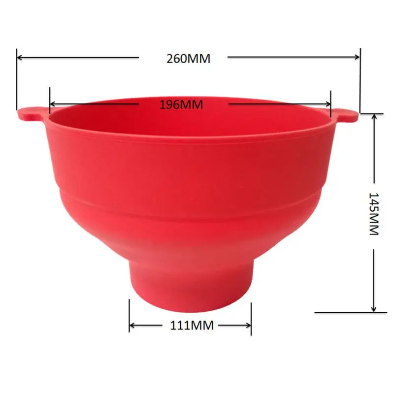 Машина для приготовления попкорна в микроволновой печи складная чаша с крышкой