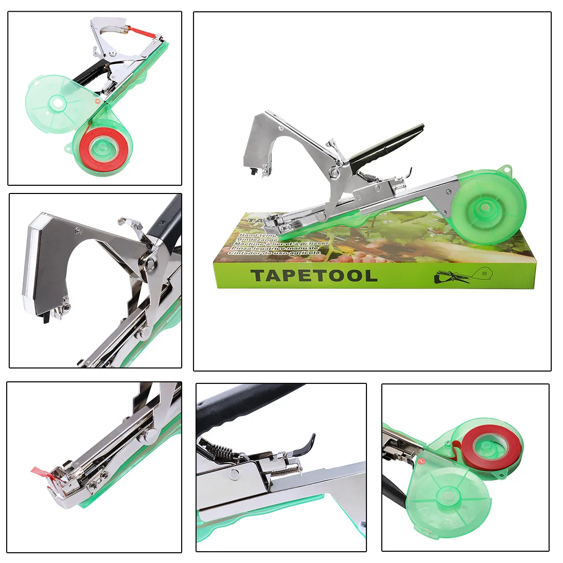M&aacute;quina para atar ramas de verduras y flores, grapadora de enredadera, dispositivo de atado-3