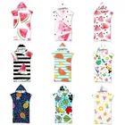 Банный халат арбуз с капюшоном, пончо для серфинга, полотенце для плавания на открытом воздухе, полотенце для пляжа бассейна полотенце, сменный халат из микрофибры, плащ, купальник, пляжная одежда