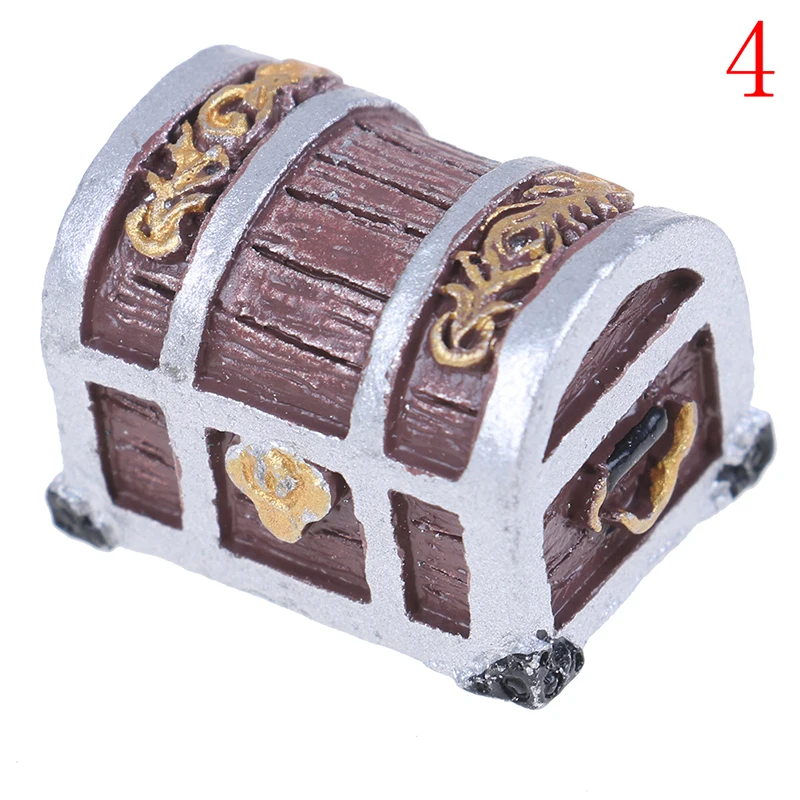 as pic 1 шт. миниатюрная винтажная шкатулка для кукол, мини Пиратская шкатулка для ювелирных изделий, чехол для детских игрушек, аксессуары для кукольного дома - Цвет: as pic