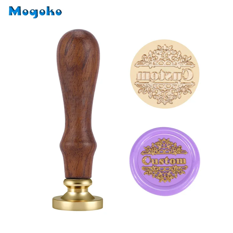 Персонализированная печать логотипа Mogoko воска на заводе гравировка имени