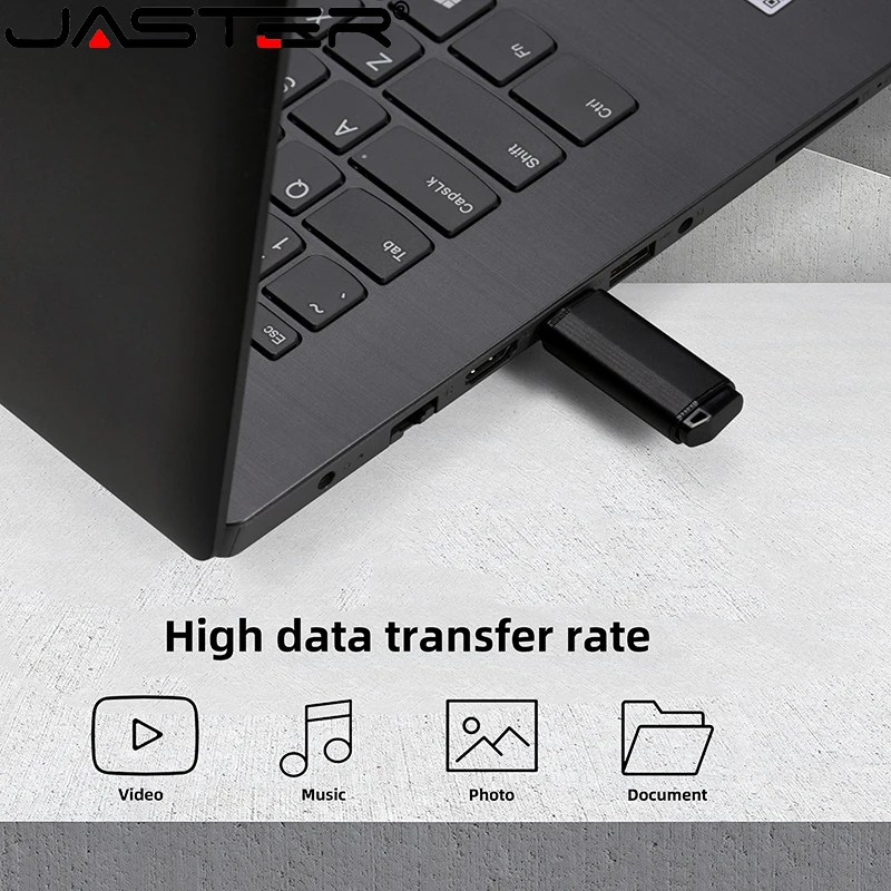 

JASTER usb flash drive personalizzabile USB 2.0 bulk gift 004GB 008GB 016GB 032GB 064GB 128GB Rectangle Plastic usb flash
