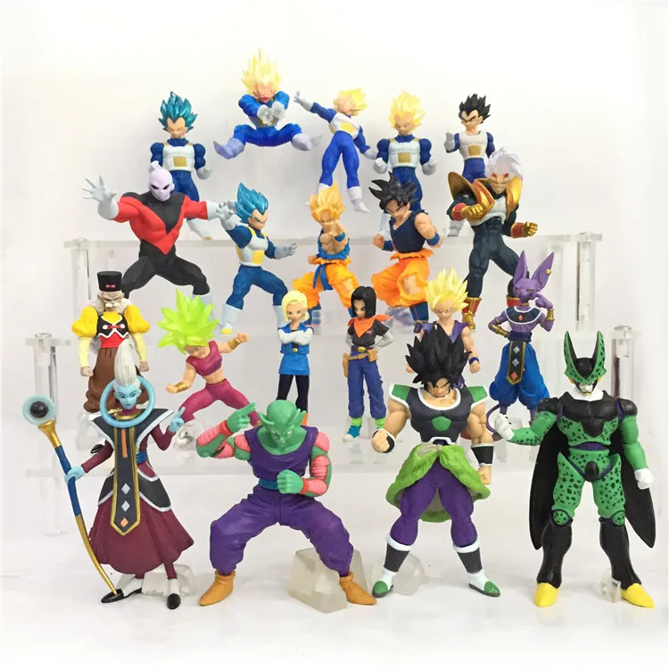 

BANDAI Dragon Ball Action Figure HG Gacha Dragon Ball Super PB Limited Son Gohan Broly Frieza Whis Model Decoration Toy