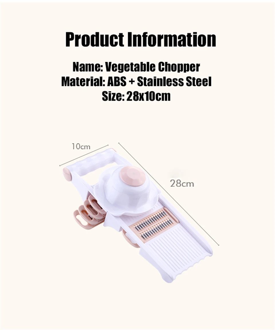 Mandoline Slicer Manual Vegetable Cutter with 5 Blade Potato Carrot Grater for Vegetable Onion Slicer Kitchen Tools Accessories
