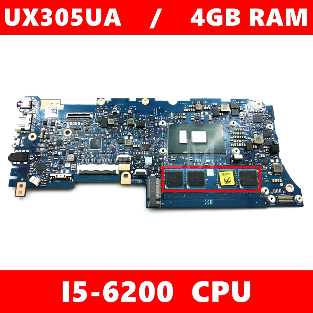 UX305UA с i5-6200 Процессор DDR3L 4 Гб Оперативная память Материнская плата ASUS UX305U ноутбука
