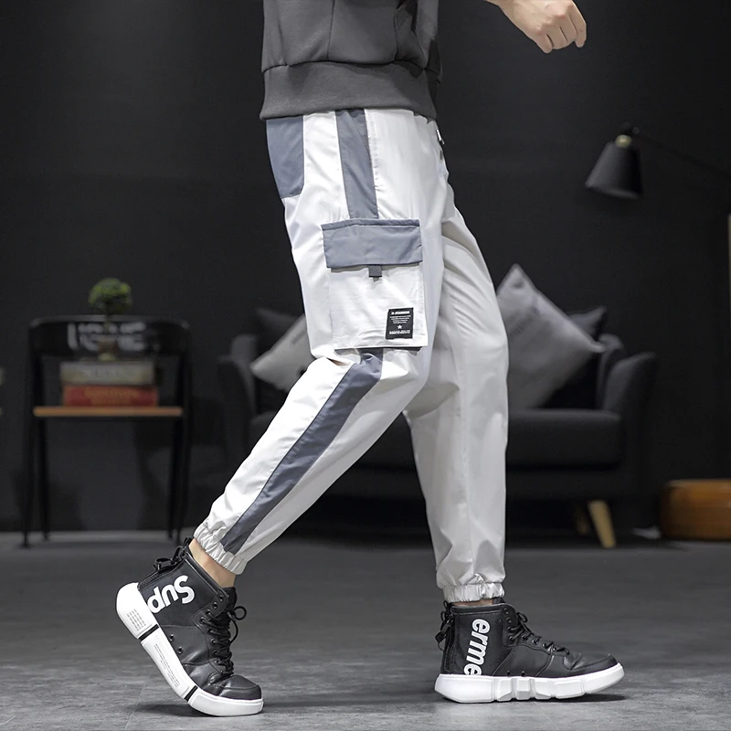 Новые стильные мужские брюки комбинезоны на весну повседневные спортивные