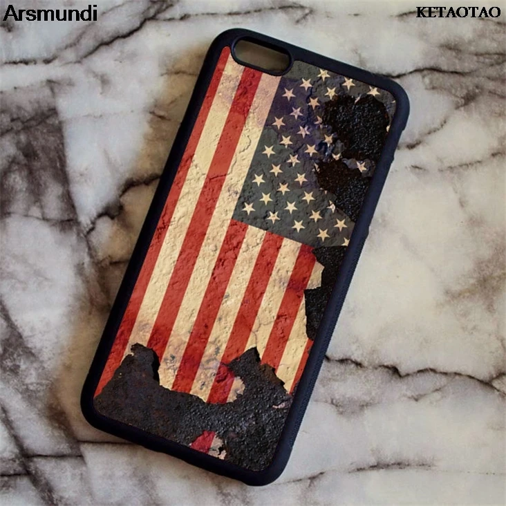 KETAOTAO крутые модные чехлы для телефонов с американским флагом iPhone 4S 5C 5S 6 6S 7 8 Plus X