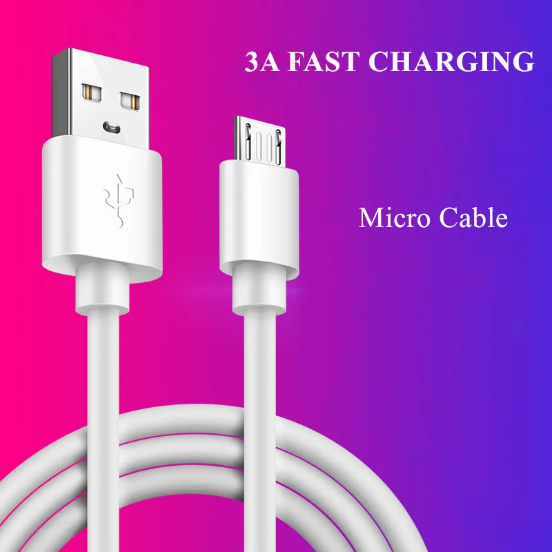 Кабель Micro USB 3A для быстрой зарядки и синхронизации данных Samsung Xiaomi Huawei LG