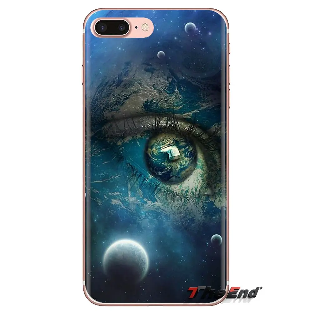 Милые разноцветные глаза Girl чехол для Apple iPhone XS Max XR X 4 4S 5 5S 5C SE 6 6S 7 8 плюс samsung Galaxy J1 J3
