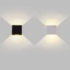 6 Вт 12 Вт лампада светодиодный настенный светильник rail квадратный светодиодный RGB настенный светильник прикроватная комната спальня настенный декор искусство