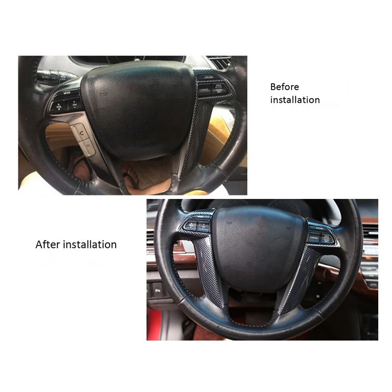 Для Honda Accord 8Th 2008-2013 украшение рулевого колеса автомобиля ободок накладка рамка