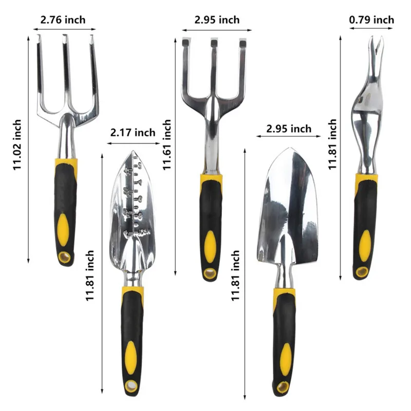 

TTLIFE Transplanting Durable Steel Hand Weeding Fork Transplanting Digging Tool Trowel Shovel Rake For Garden Planting tools