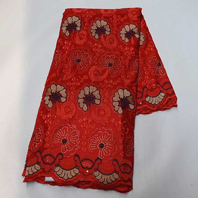 

PC17 Good looking embroidered cotton voile lace fabric,good quality African mesh lace for party dress!