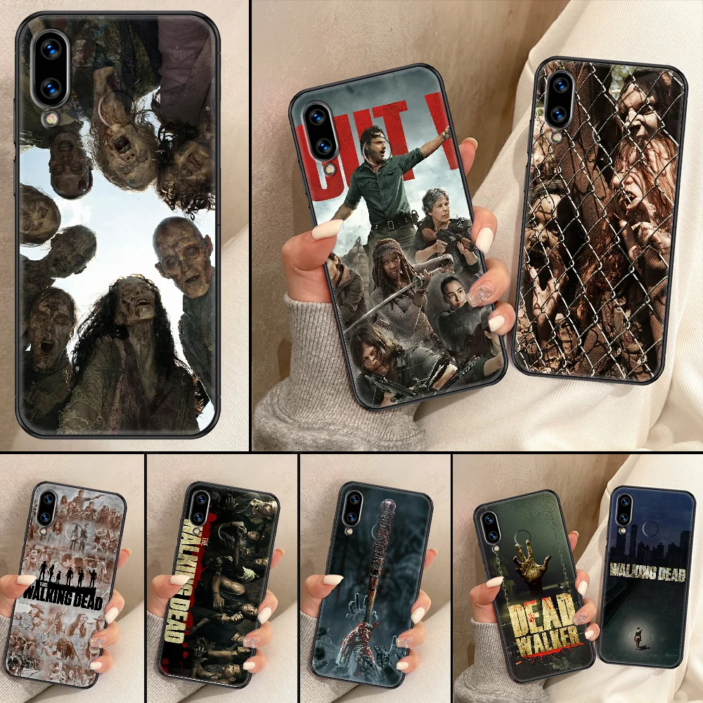 

The Walking Dead Phone Case For Huawei Honor 6A 7A 7C 8A 8X 8 9 9X 10 10i 20 Lite Pro black 3D cover silicone coque luxury funda