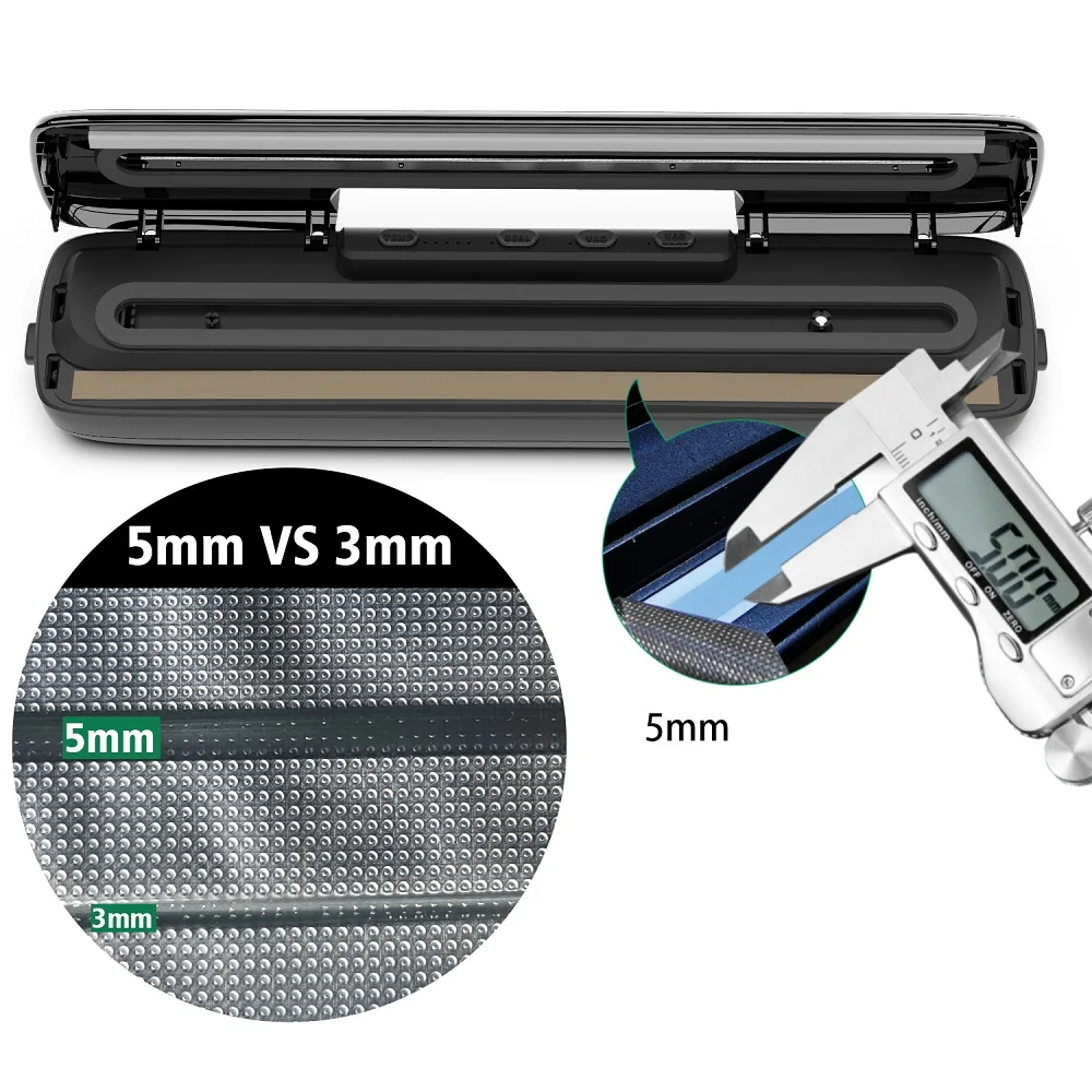 

Electric Vacuum Food Sealer Packaging Machine With 15 Pcs Vacuum Bags For Kitchen Food Saver Bags Commercial Vacuum Food Sealing