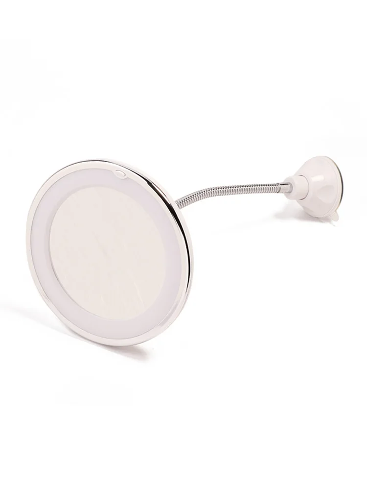 Светодиодный увеличительный зеркало 10x с поворотом на 360 градусов гибкое гусиной