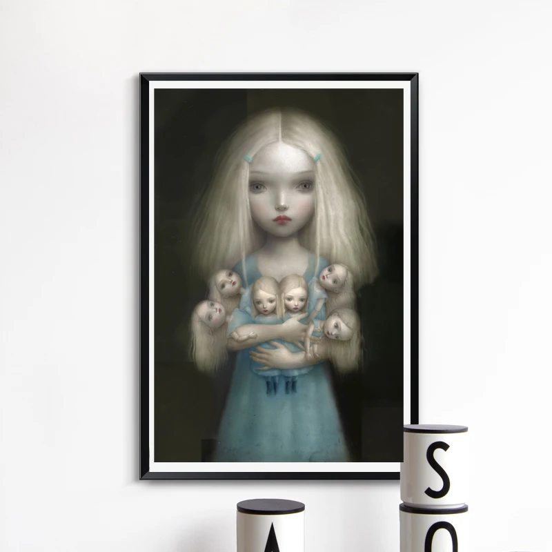 Childish stranna Dark World от Mark Ryden Art Холст Плакат Картина настенное изображение, принт Кухня дом Спальня украшение художественное произведение