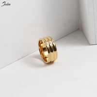 joolim high end gold pvd three arc three glasses rings for women stainless steel jewelry wholesale