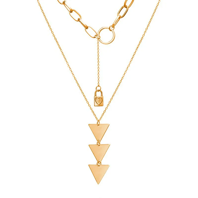 Modyle Multi Arrow Choker Necklace Women Two Layers Necklaces Gold Color Fishbone Plane Necklace Chocker