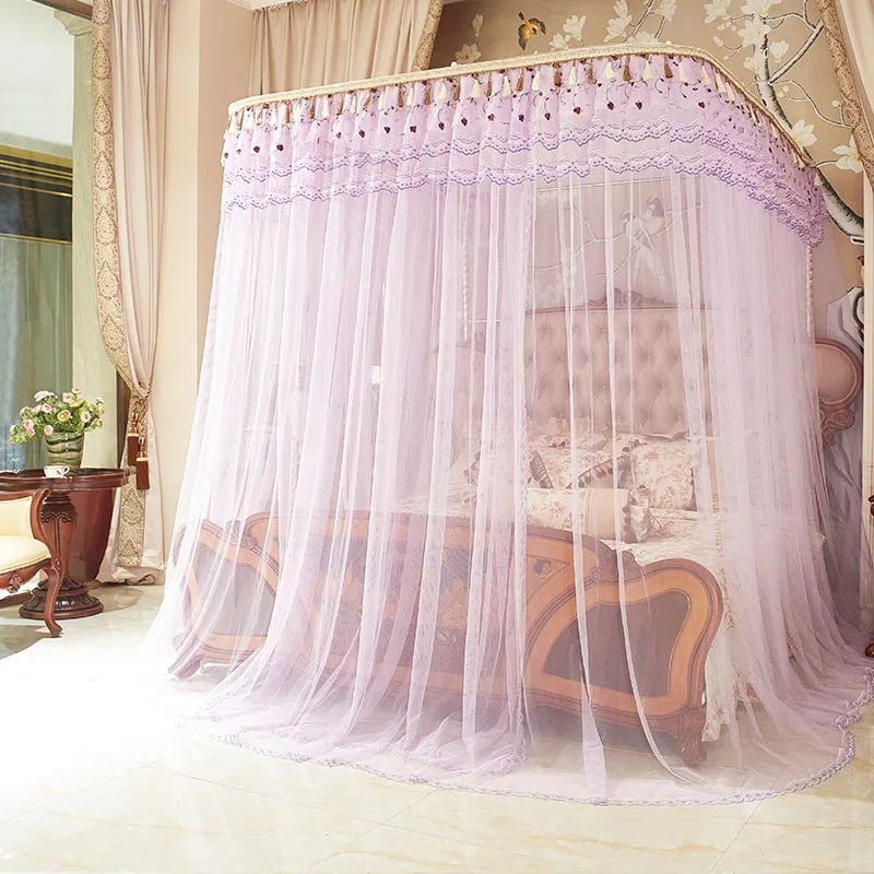 

Bed Single Double King Midge Pink Mosquito Net Mosquito Net Cradle Insect Screen Lace Curtains Decoration Mosquitera Tent EH50MN