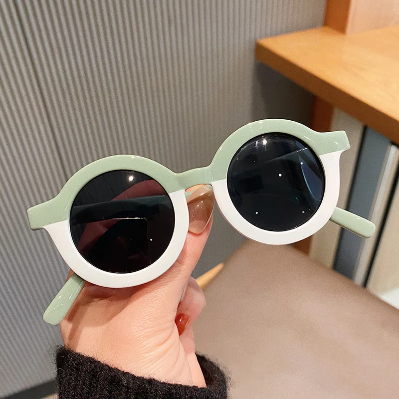 

Fashion Retro Round Kids Sunglasses Brand Designer Children Sunglasses Boys Girls Baby Outdoors Goggle Shades Eyewear