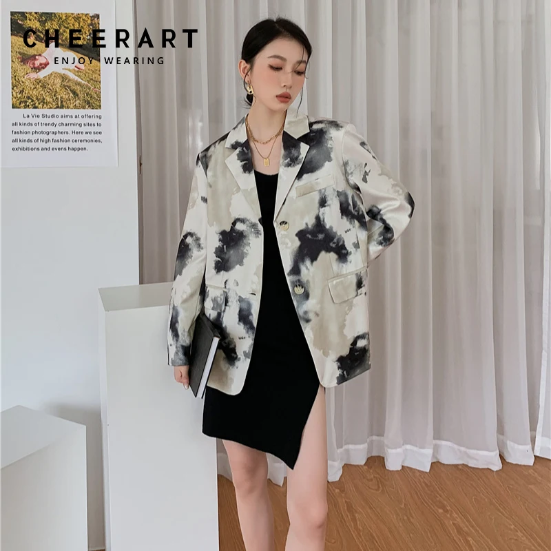 

Дизайнерский Блейзер CHEERART для женщин, элегантный стильный пиджак высокого качества, осенняя одежда, 2022