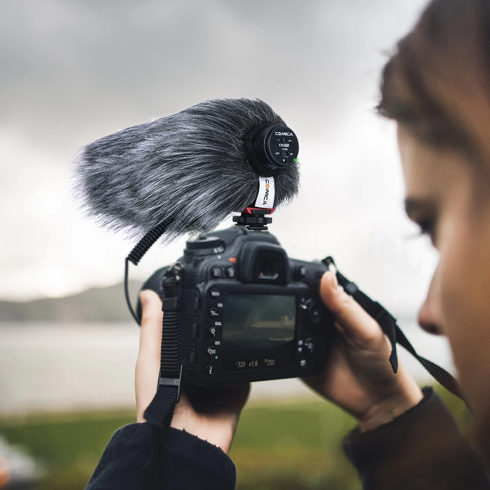 Суперкардиоидный направленный конденсаторный видеомикрофон Comica Cvm V30 Pro с