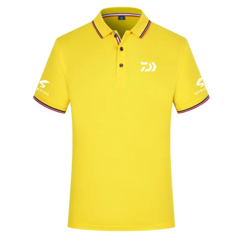 

Daiwa Clothing Fishing Tshirt Men Breathable Quick Dry Fishing Clothes Outdoor Clothing Short Sleeve Sport Shirt Polo T-shirt