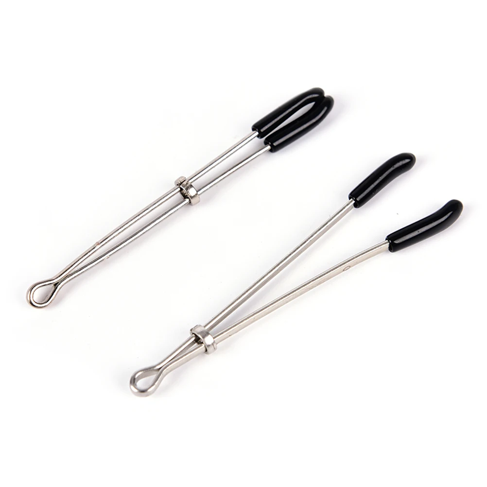 2PCS Female Sex Toy Erotic Steel Labia Labium Clamps Brease Nipple Clitoris Ear Clips Adult Game | Интимные товары