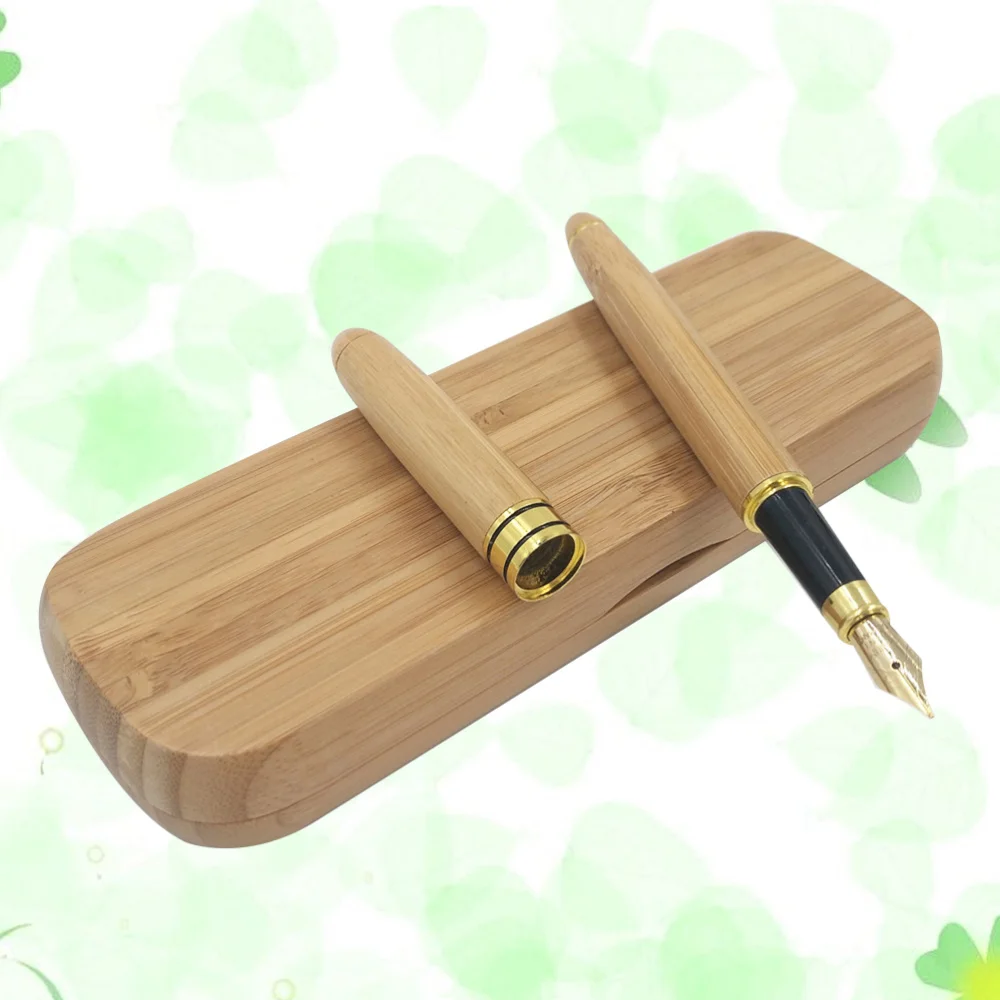 

Bamboo Fountain Pen with Gift Case for Signature Calligraphy Birthday Father's Day Anniversary Gift