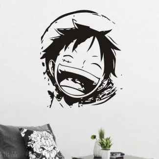 Луффи одна деталь Наклейка на стену виниловая наклейка s Декор для дома