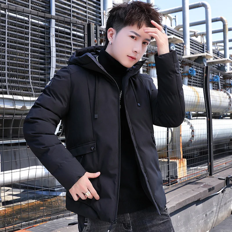 

Мужская стеганая куртка из 2021 хлопка, новая трендовая Корейская зимняя стеганая куртка, утепленная красивая куртка, пуховая стеганая куртк...