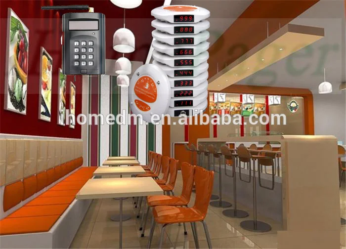 

S910+C910 new wireless queue pager system for cafeteria