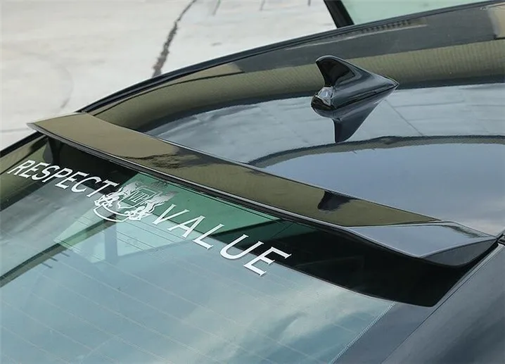 ABS пластик Неокрашенный задний багажник украшение в виде хвостового крыла для