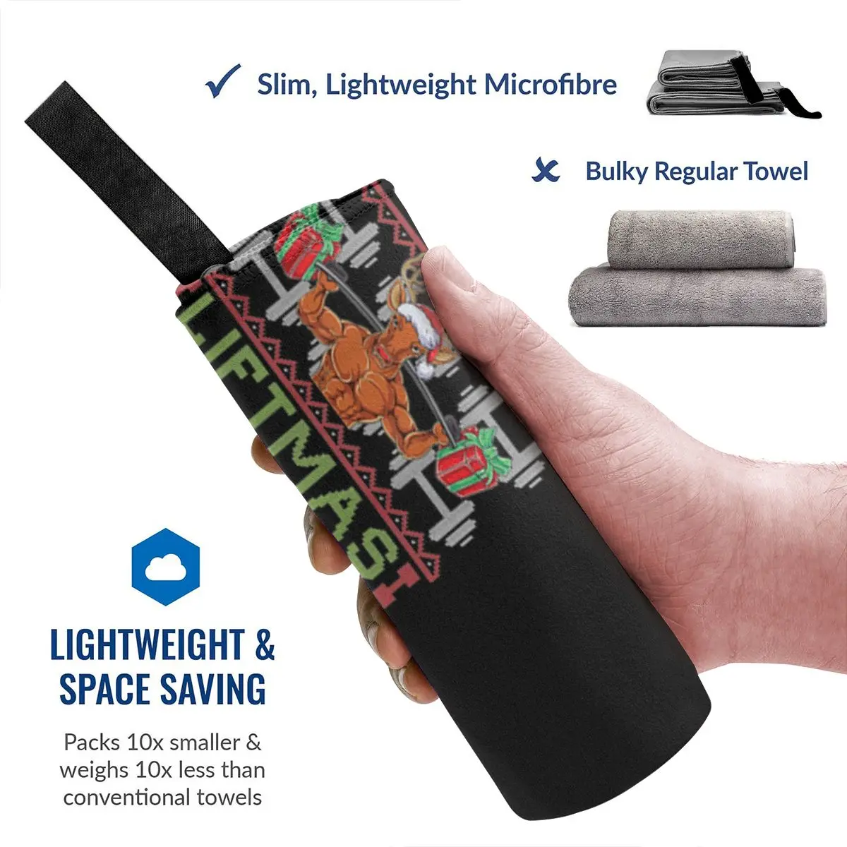 Высококачественное рождественское пляжное банное полотенце Merry Liftmas 8211 с оленями