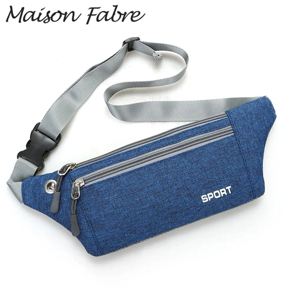 Женская тканевая поясная сумка на молнии с карманами для телефона плечо женщин