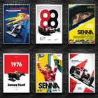 Горячий F1 картина постер Ayrton Senna плакат и печать формула Mclaren чемпион мира настенная живопись холст современное оформление комнаты