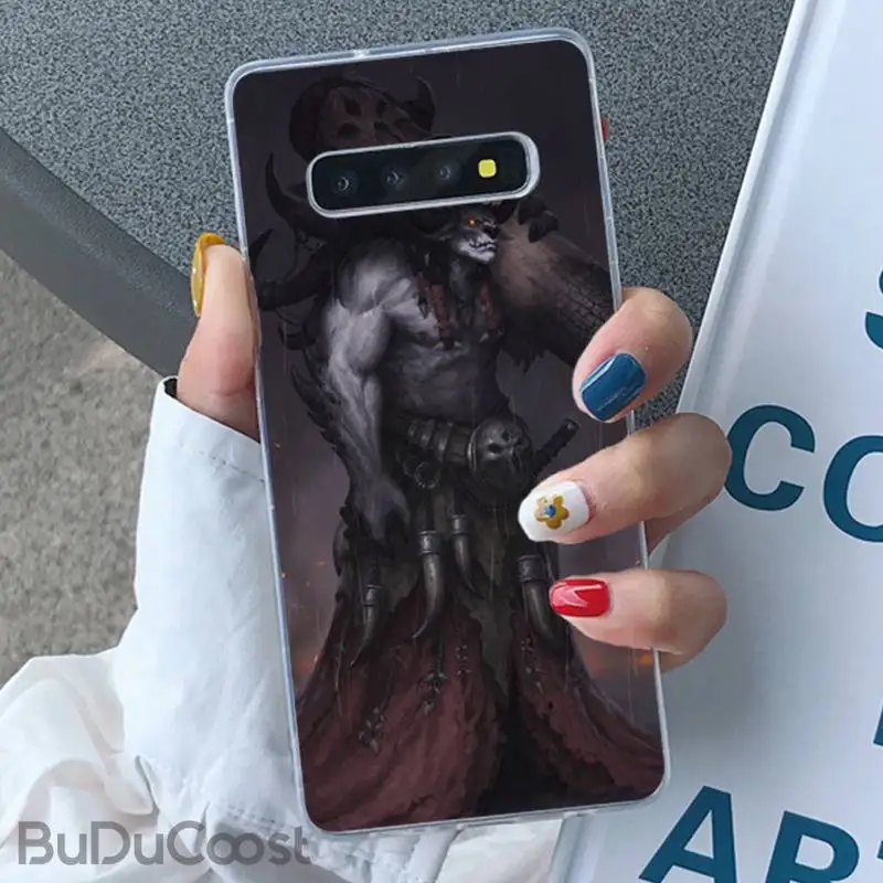 Mantrn популярный мягкий черный чехол для телефона Warcraft Samsung S5 6 7 8 9 10 S8 S9 S10 plus S10E lite