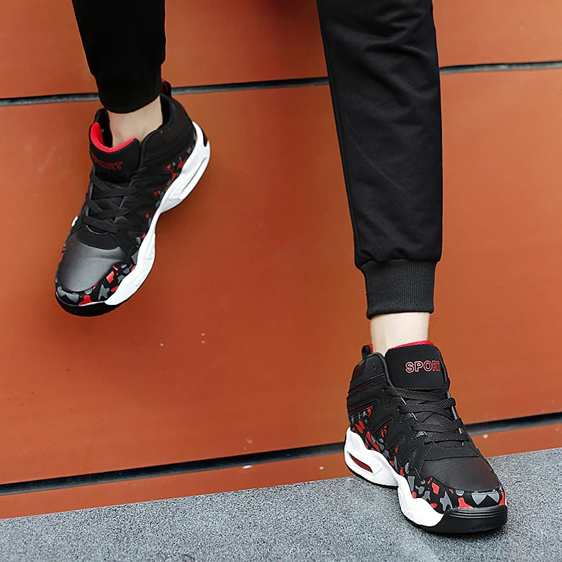 

All Mens Shoes Casual Air Cushion Shoes Men High Top Sneakes Sapatos De Mujer Man Breathable Leather Leisure Waterproof Footwear