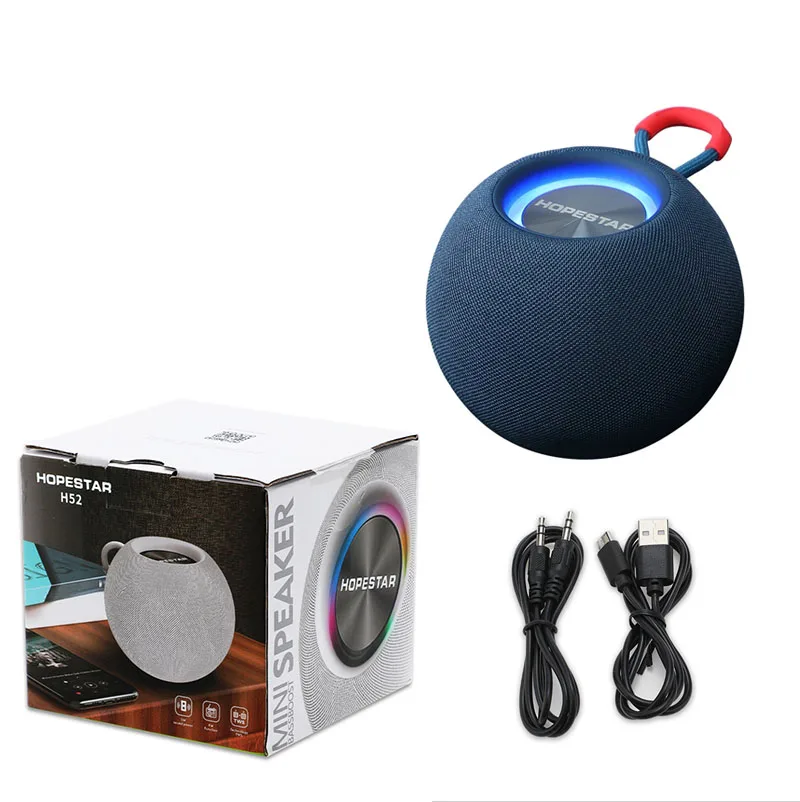 HOPESTAR H52 Mini Bluetooth Speaker Portable Caixa De Som Sound Box Subwoofer Homepod Wireless For Computer Music TF Card USB FM |