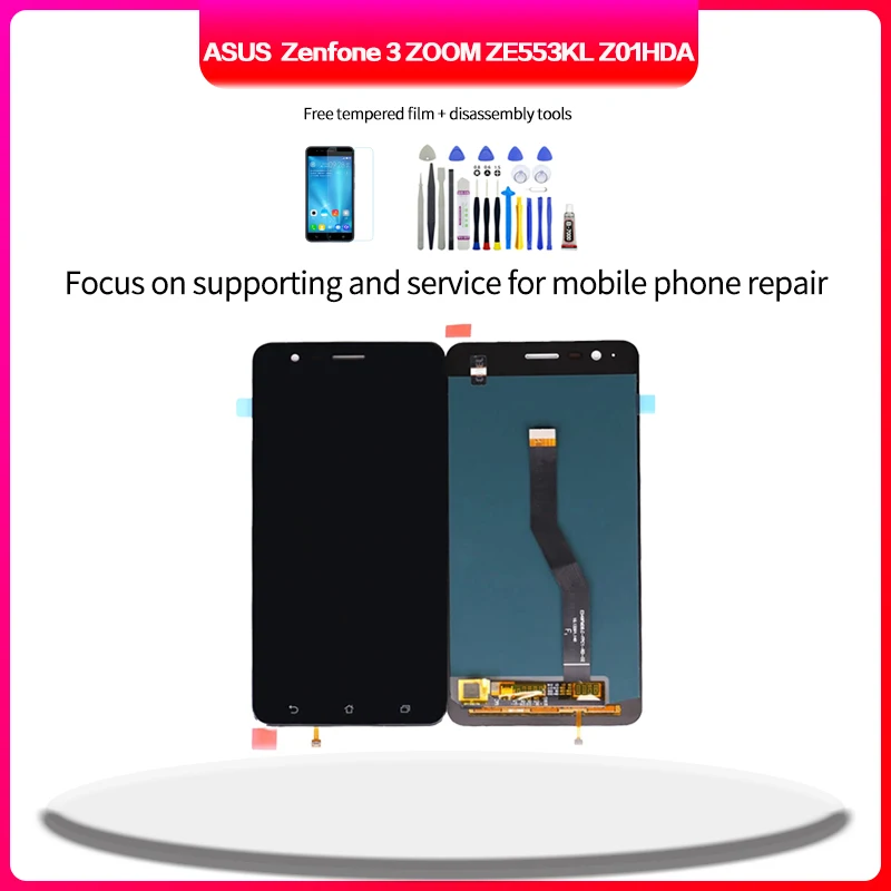 

Original Display For Asus Zenfone 3 ZOOM ZE553KL Z01HDA LCD Touch Screen Digitizer Assembly For Asus Z01HDA lcd Replacement