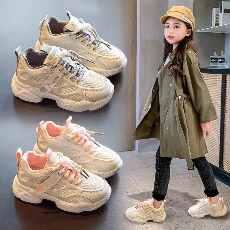 

Girls' Shoes Summer 2021 New Children's Sports Shoes Spring And Autumn Net Shoes Breathable Net Face Father Shoes Boys' Small