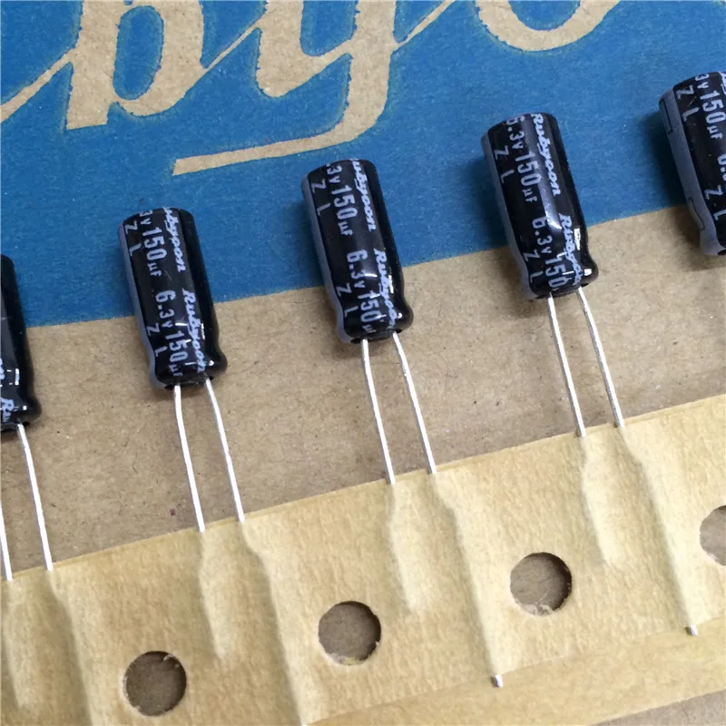 

10pcs 150uF 6.3V Rubycon ZL Series 5x11mm Low Impedance High Ripple Current 6.3V150uF Aluminum Electrolytic Capacitor