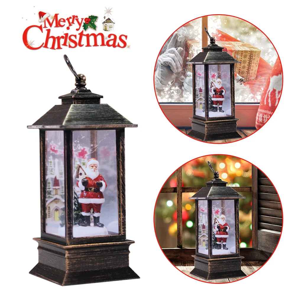 

Creative LED Night Light Electric Candle Lamp Handhold 3D Christmas Santa Snowman Xmas Tree Snowflake Falling Adornos De Navidad