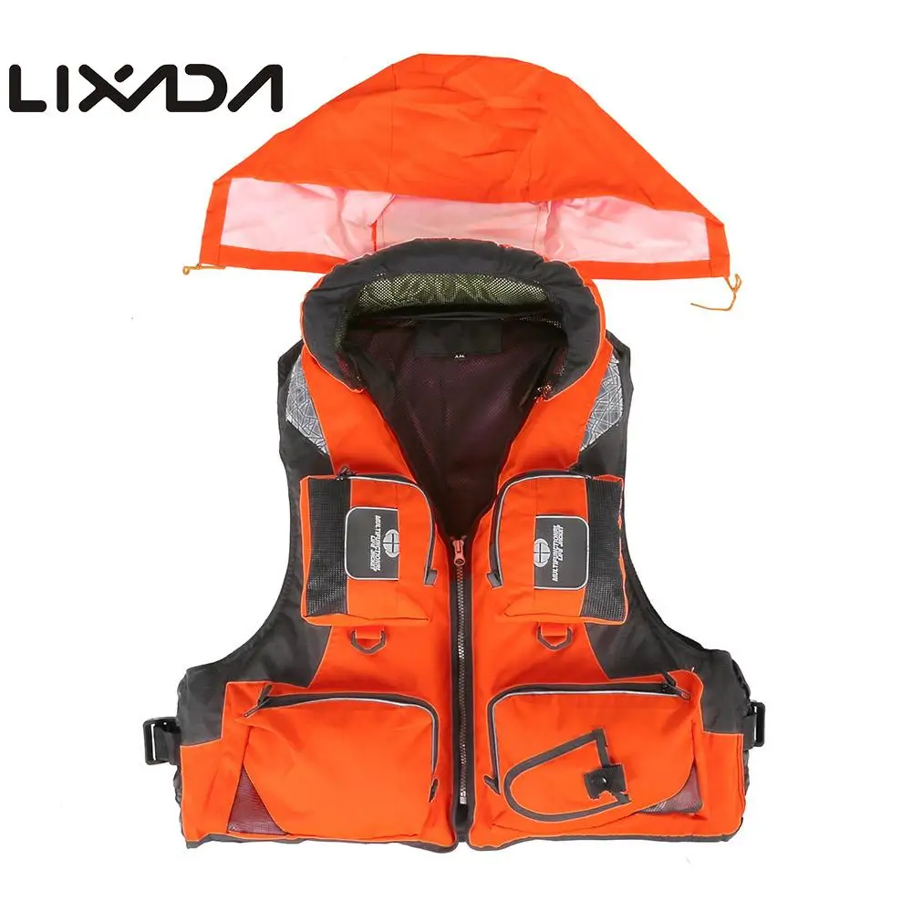 Lixada, профессиональный спасательный жилет из полиэстера для рыбалки, для взрослых, спасательный жилет, спасательный жилет для плавания на лодках, Дрифтинг